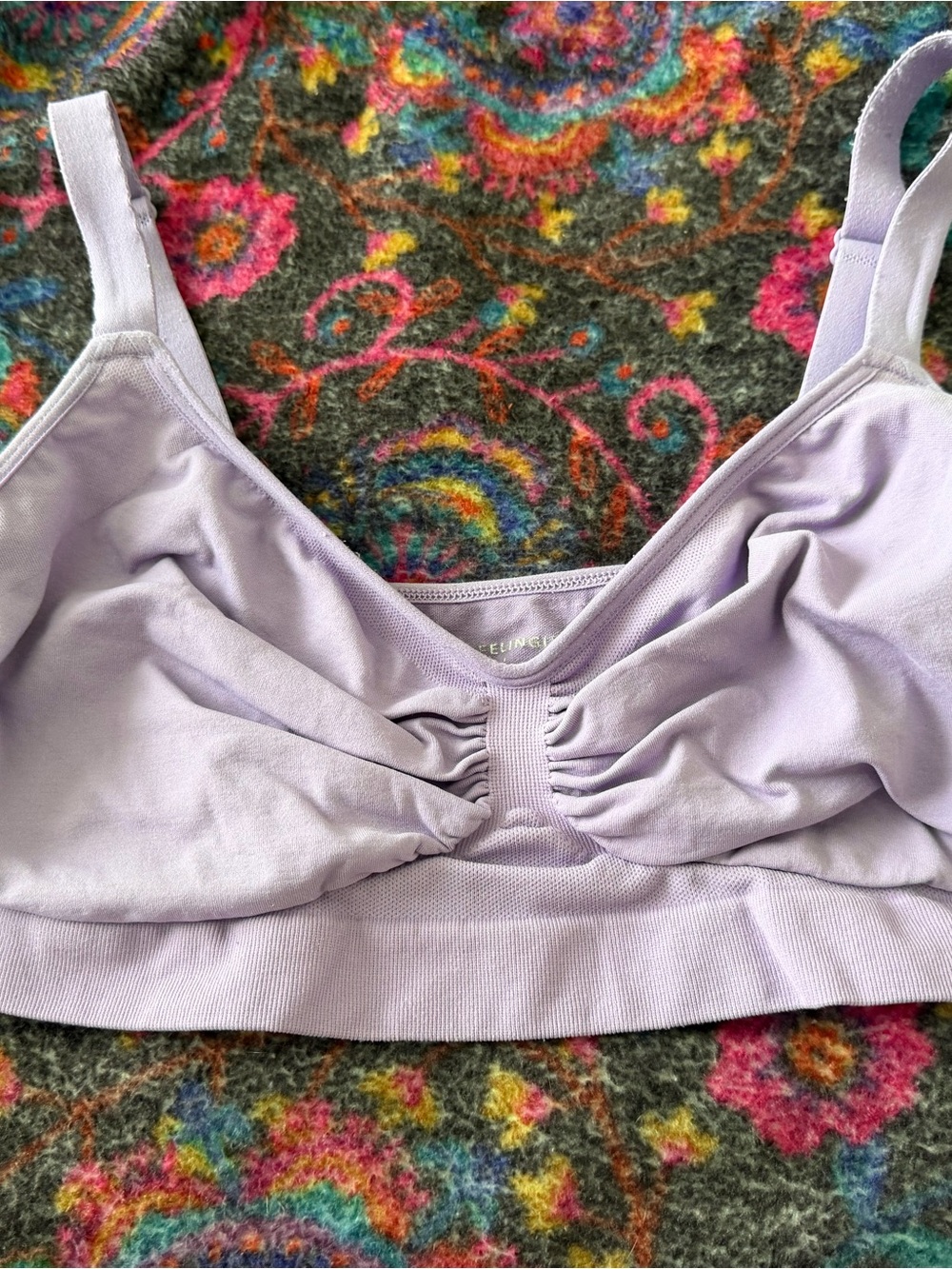 Feeling Girl Lavender Ruched Bralette